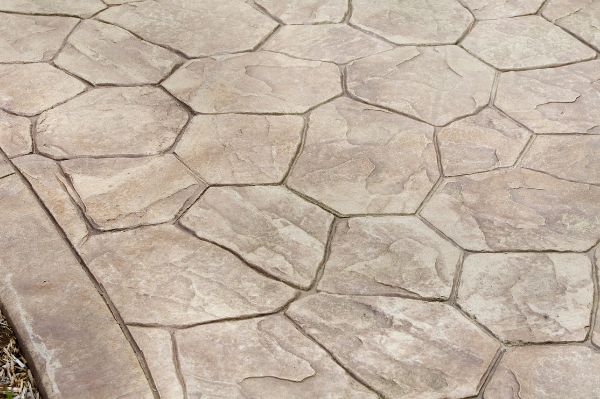 stamped concrete surface